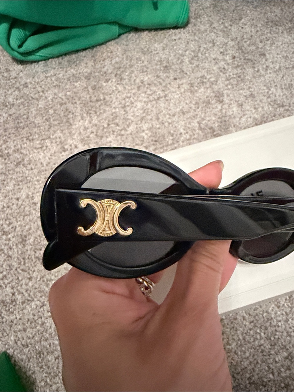 Celine Triomphe Oval Sunglasses - Picture 7 of 10